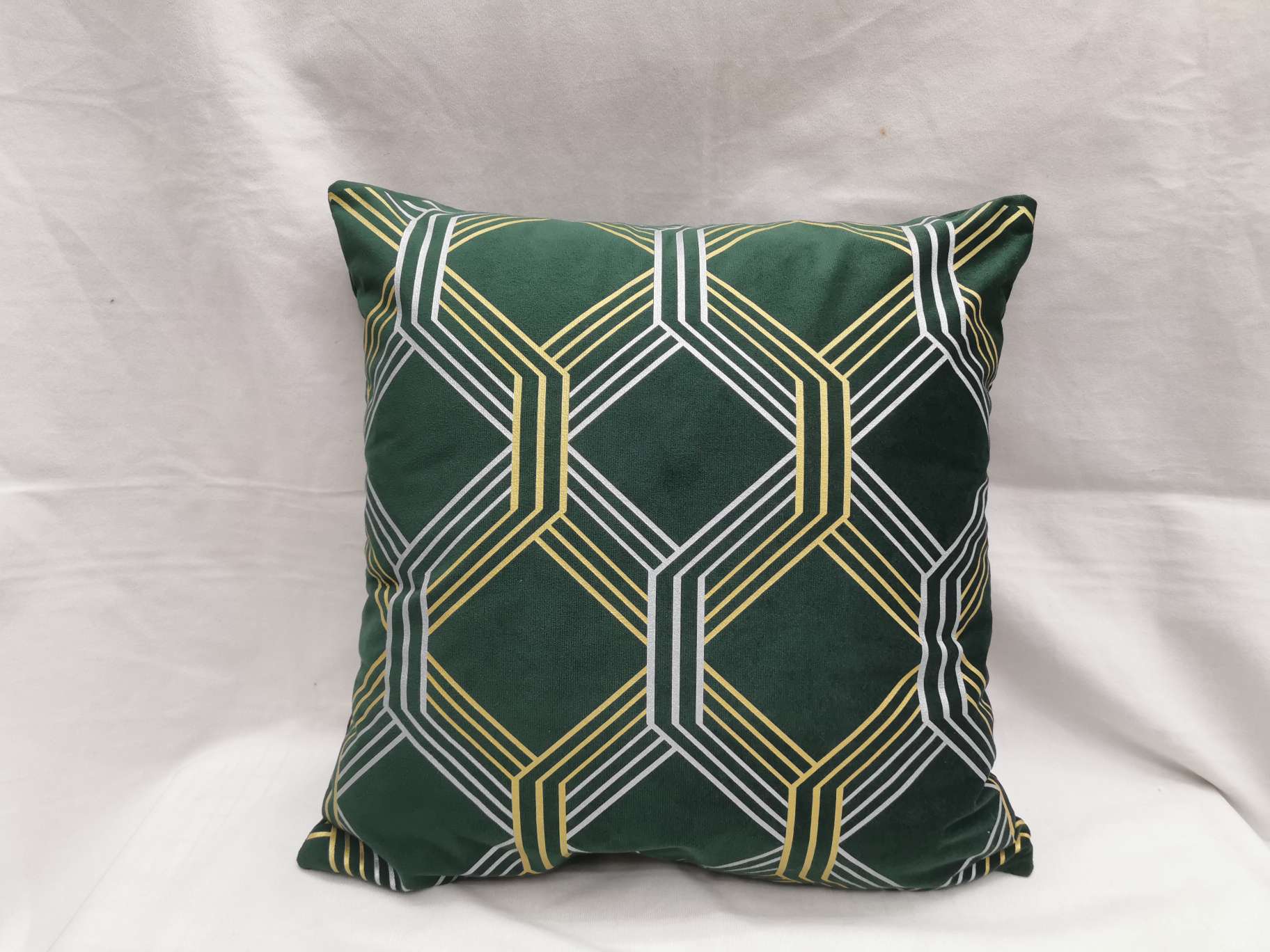 Two-Color Gold Plated Silver Geometric Pillow Pillow Cover Cushion Cushion Cover