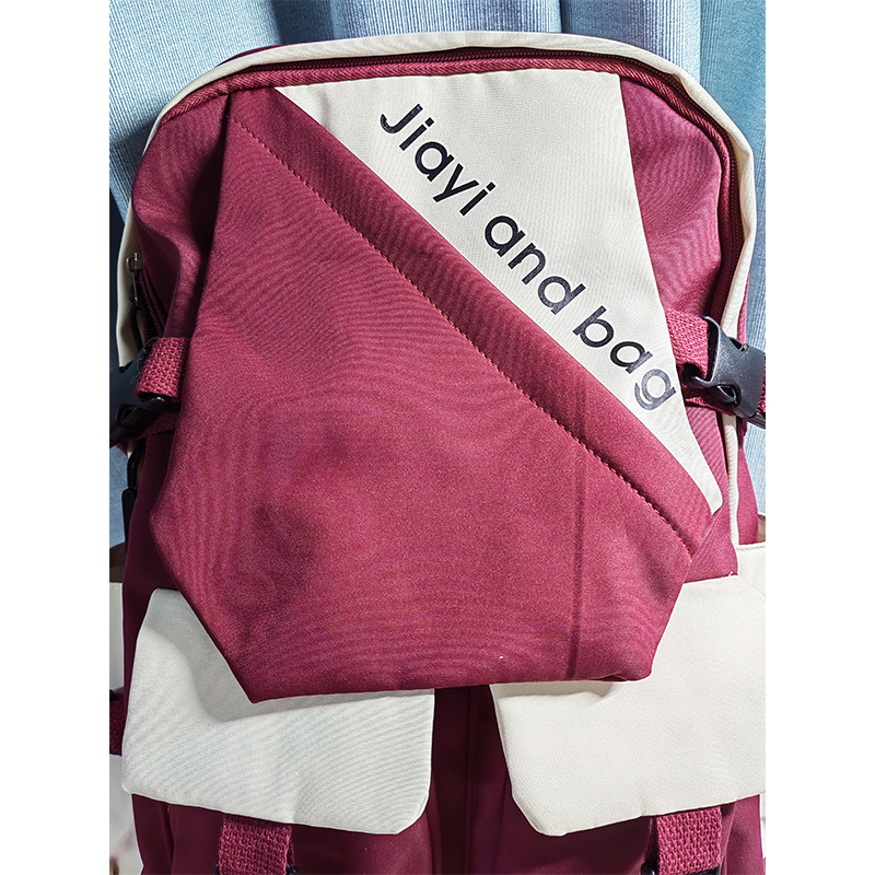New Fashion Korean Version Large Capacity Junior High School Students Backpack Lightweight Simple Travel Bag Canvas Backpack details Picture