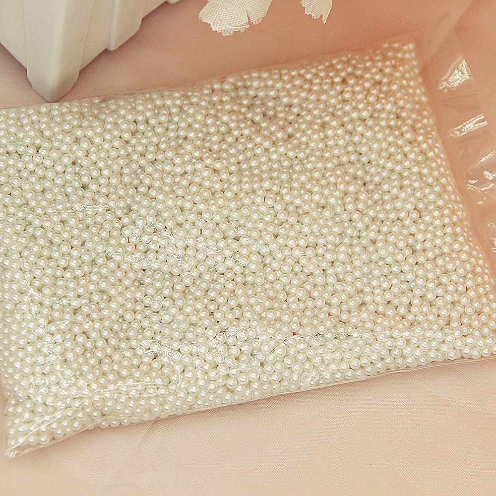 Manufacturers Spot 1Mm-25Mmabs Non-Porous Ball Bead Nail Pearl Diy Handmade Round Loose Bead Phone Case details Picture