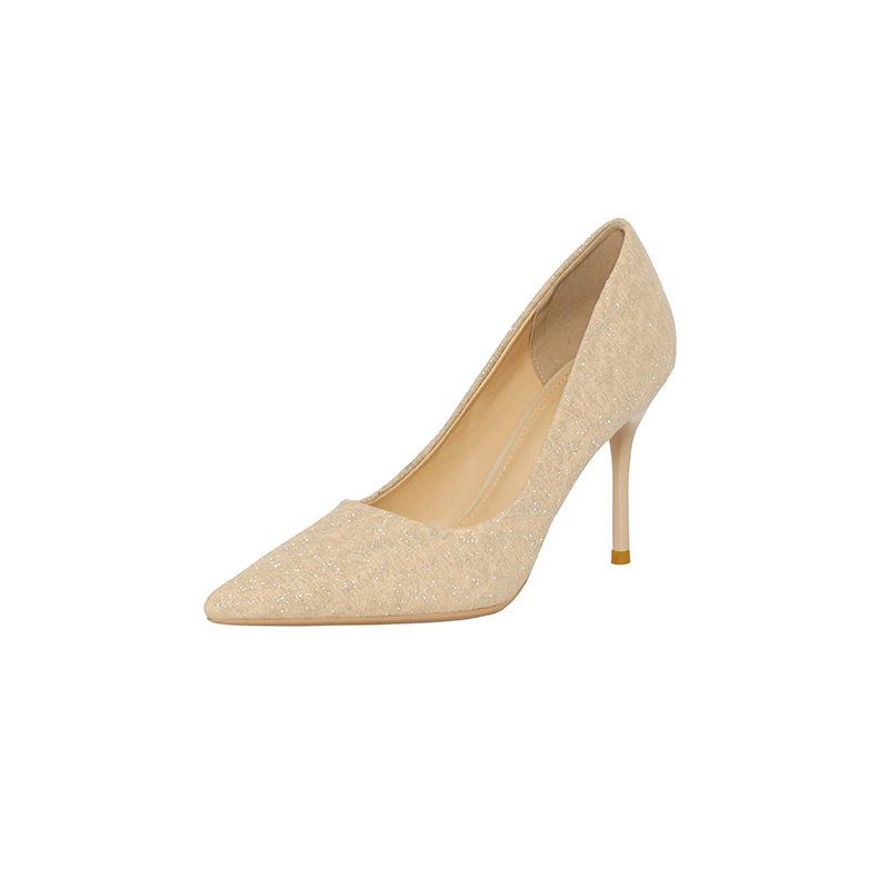Manufacturers Direct Sales Of New Winter New Stiletto High Heels Large Size Runway Shallow Mouth Fashion Wedding Shoes Bridesmaids Single Shoes Item Picture