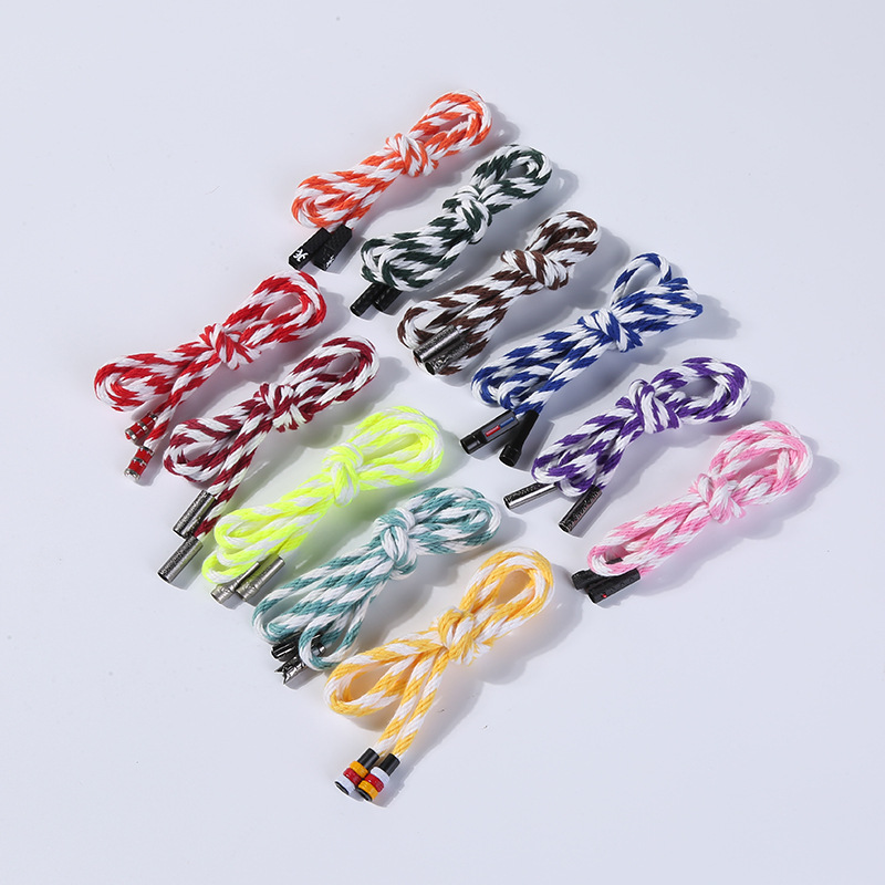 Pants Cap Rope Hoodie Cotton Round Rope Fashion Trend Color Ribbon Hoodie Cotton Rope Draw Rope Metal Head Cotton Belt Wholesale Pants Cap Rope Waist Rope Can Be Customized Price Can Be Discounted details Picture