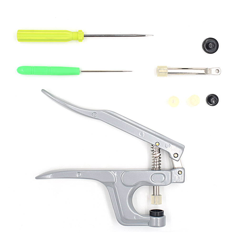 T3/T5/T8四合扣手压钳树脂四合扣手动工具按扣安装模具钳子 塑料防走光透明暗扣衬衫扣子衣服按扣隐形小号纽扣婴儿子母扣详情2