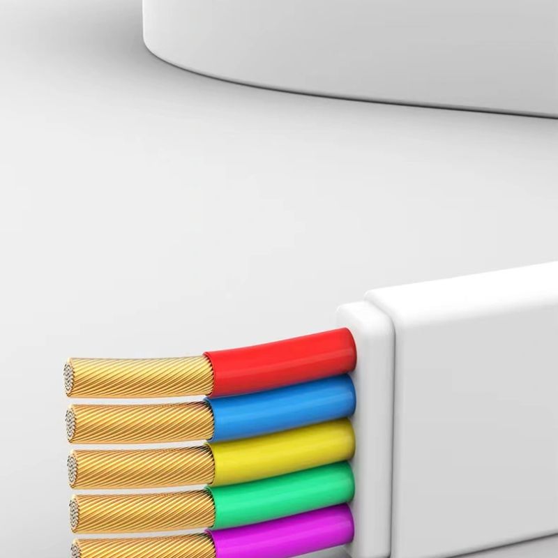 Jinshesheng brand 1.2-meter 6A/120W fully compatible super fast charging three-in-one retractable data cable details Picture