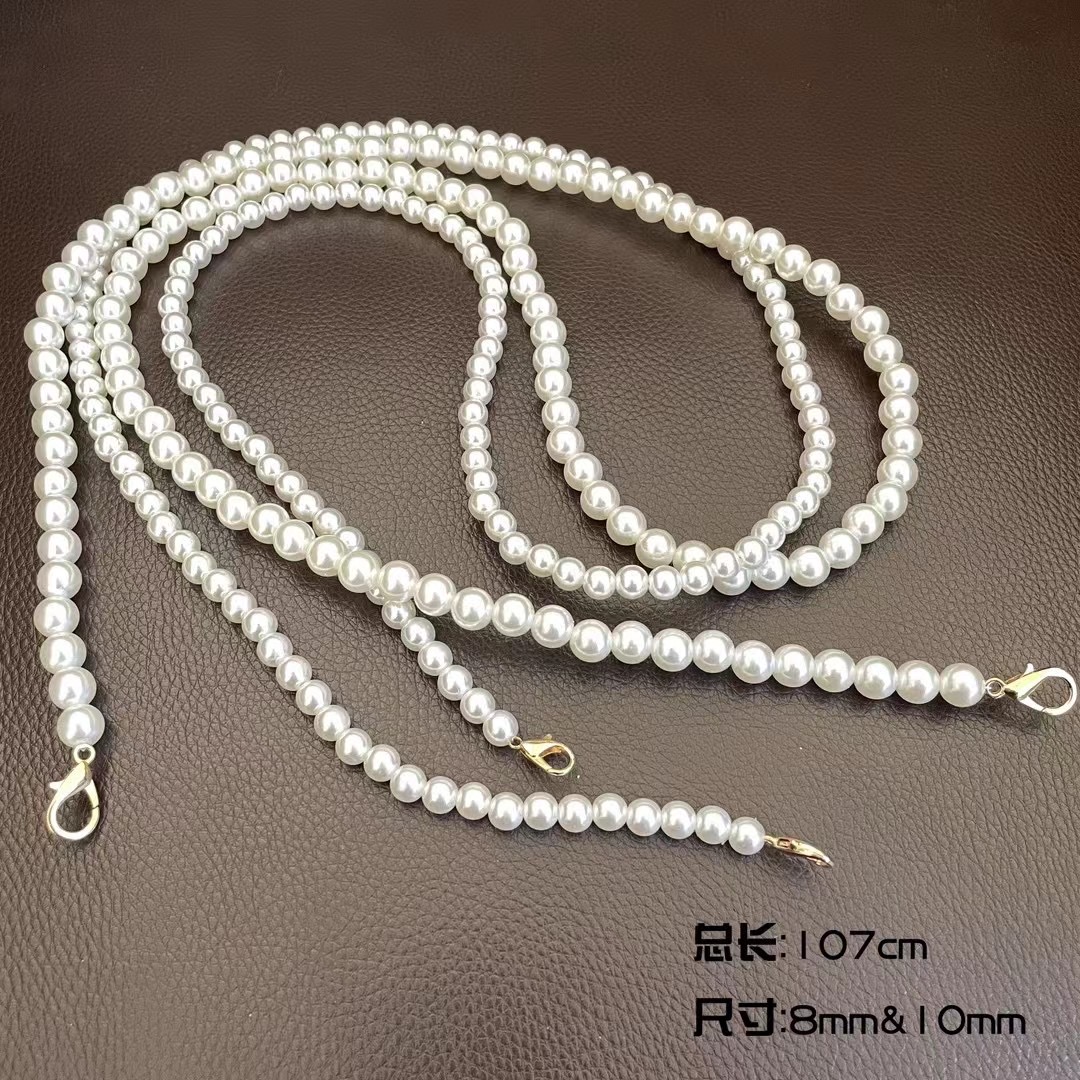 Highlight Pearl Chain Wholesale Personality Everything Mobile Phone Chain Pearl Chain Bag Accessories