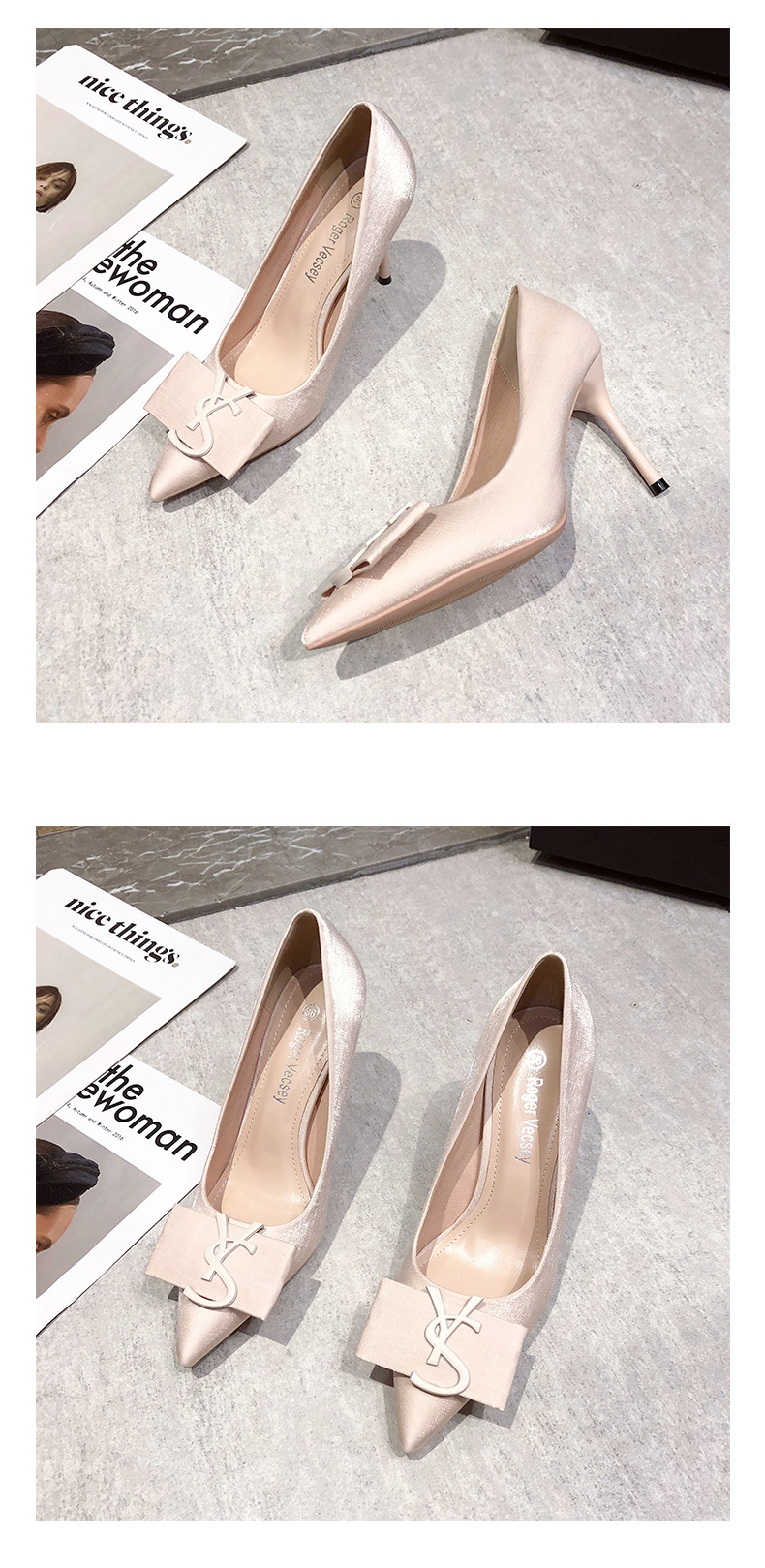 31 32 33小码高跟鞋女细跟性感宴会尖头41-43大码浅口单鞋女士详情9