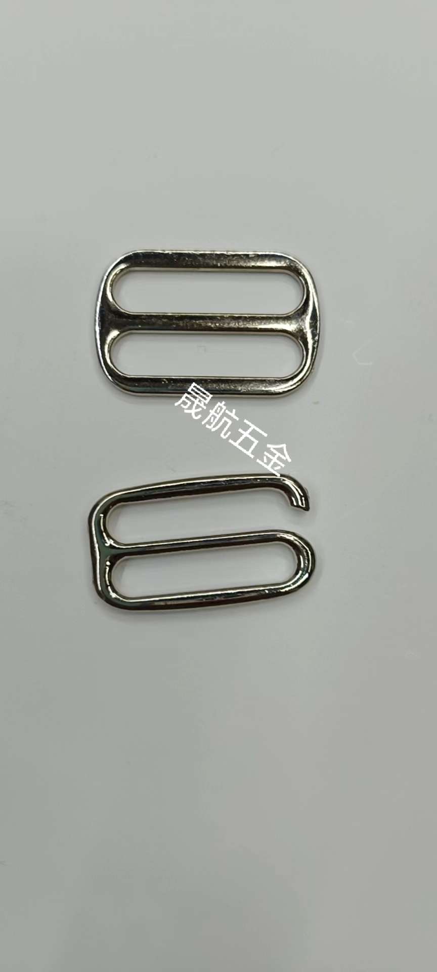 新款防晒帽调节扣八字锌合金九字内衣帽子配件调节日字扣现货白底实物图