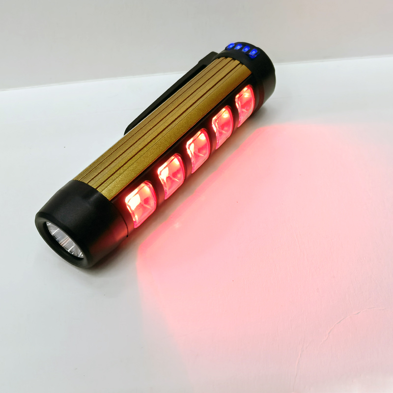 HW-158电筒(1+5COB)塑料电筒强光手电筒USB充电手电筒便携迷你强光手电筒详情11