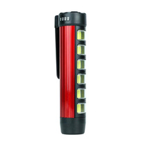 HW-158 Flashlight (1+5COB) Plastic flashlight Strong flashlight USB rechargeable flashlight Portable mini strong flashlight