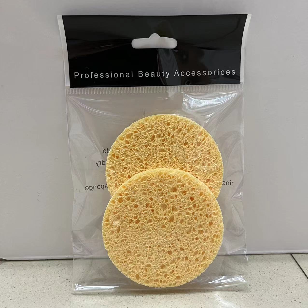Wood Paddle Cotton Face Wash Rough Hole Face Wash Seaweed Makeup Remover Sponge Air Cushion Powder Puff