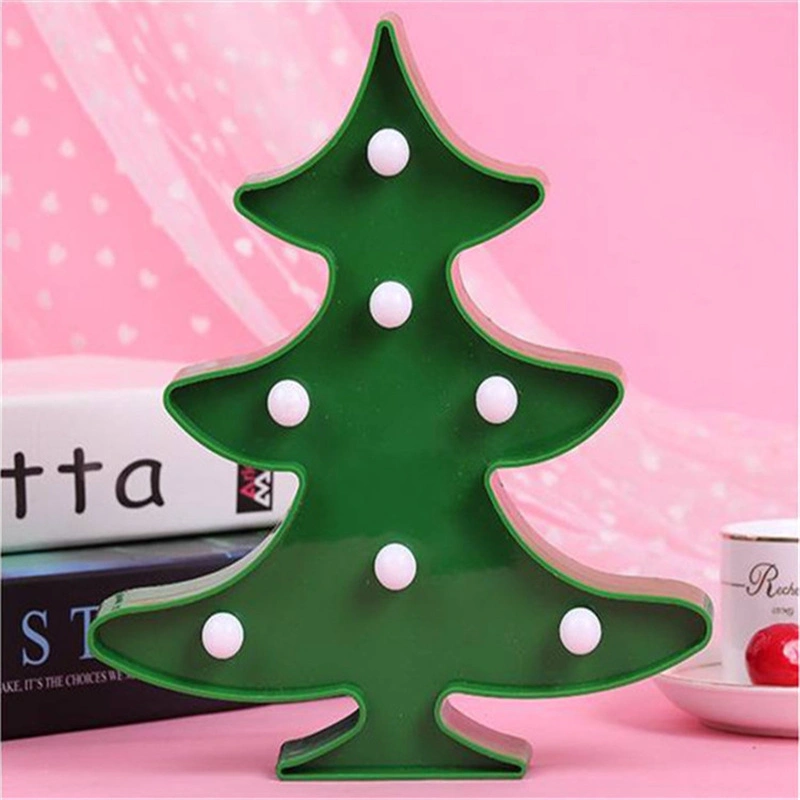 Christmas Tree Flamingos Cactus Pineapple Coconut Tree Led Decorative Lights Children's Room Christmas Stall Night Light