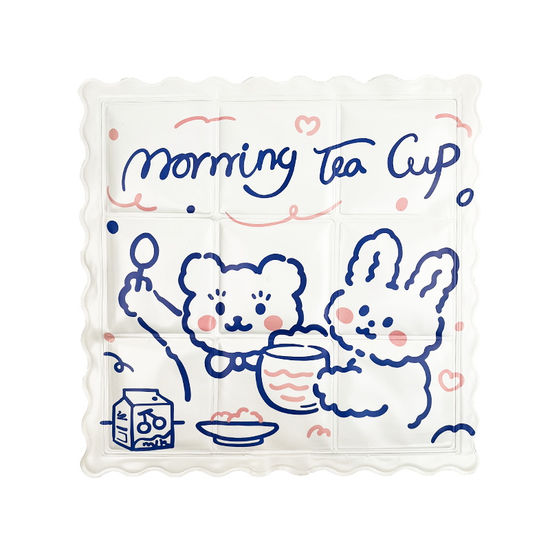 Ice Pad Cool Pad Summer Cooling Device Cool Chair Pad Water Free Cute Cartoon Butt Pad Students Nap Ice Cushion Item Picture