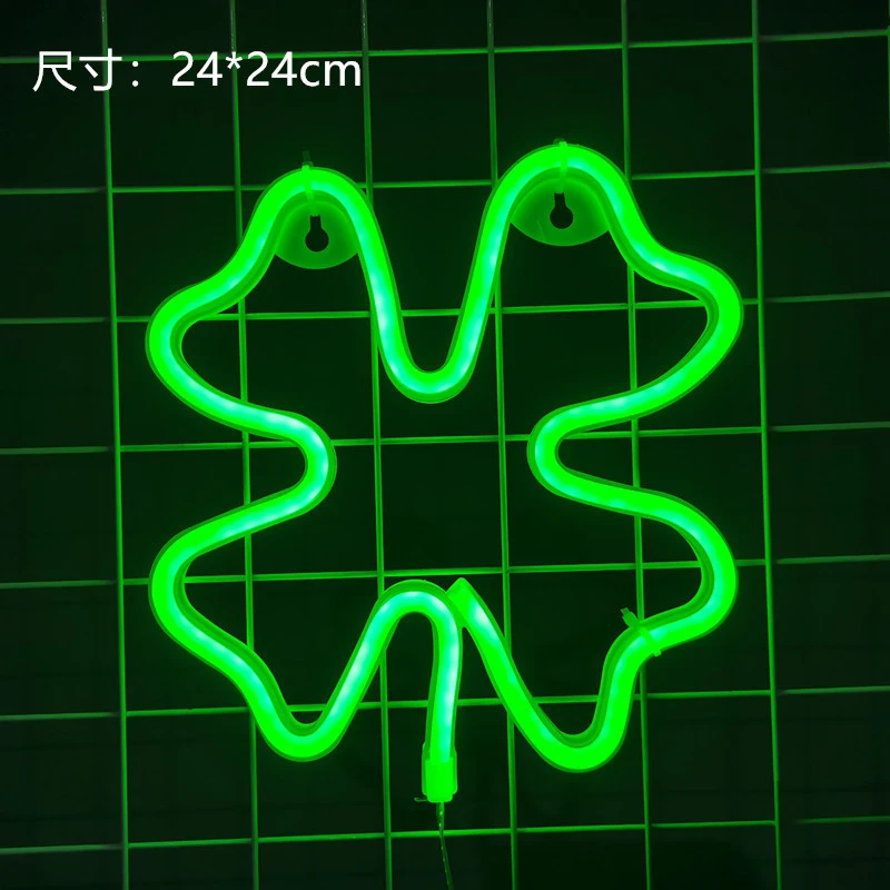 Cross-Border Led Cactus Christmas Tree Coconut Tree Neon Lights Modeling Atmosphere Festive Decoration Room Layout