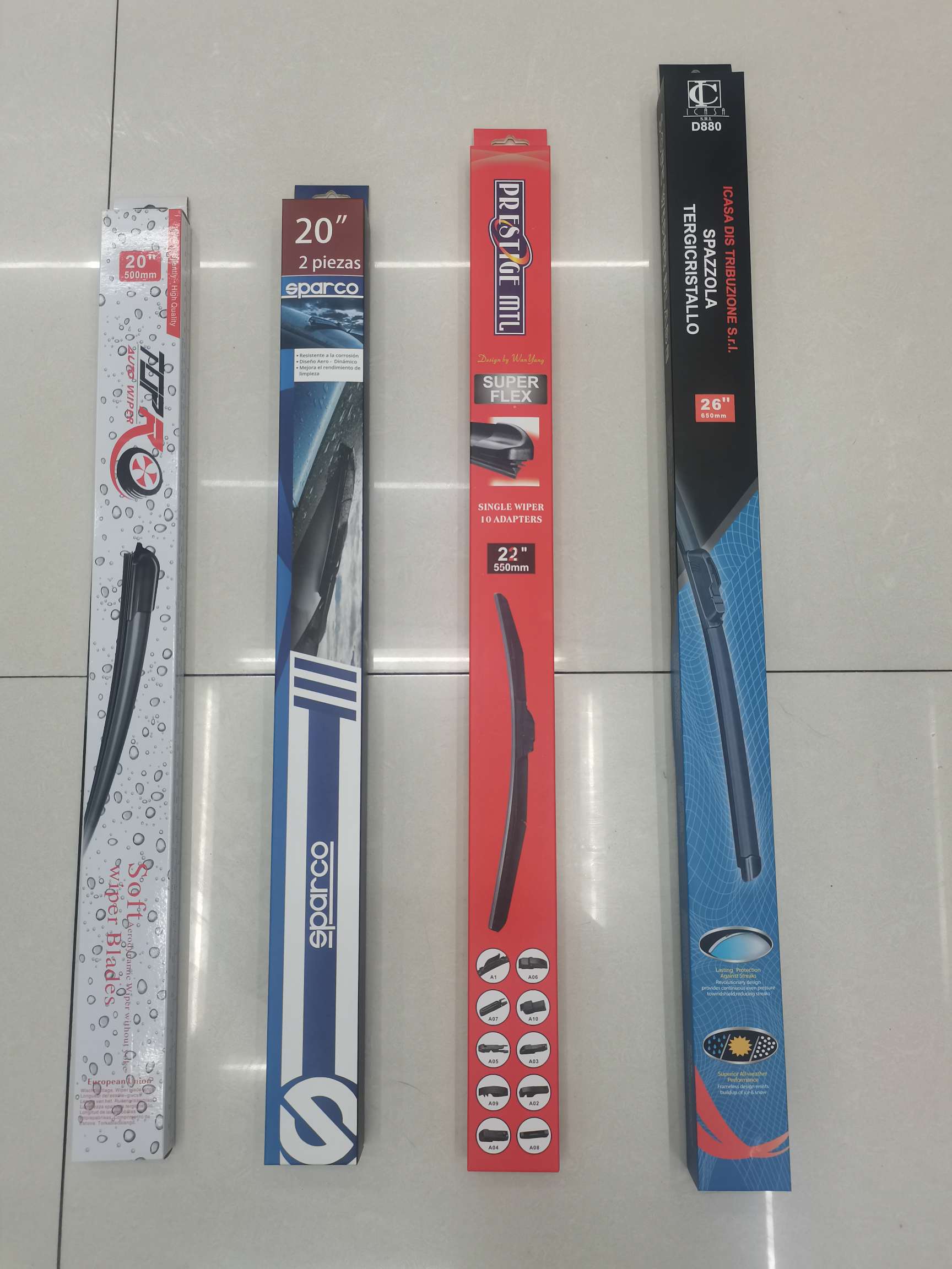 Universal 20-inch car wiper, high-efficiency cleaning, seamless and wear-resistant car wiper replacement sheet, car wiper rain sweeper