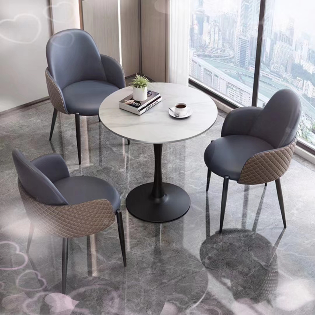 吕字家具-北欧餐椅家用椅子轻奢餐桌椅高级感现代简约酒店凳子餐厅铁艺椅子详情8