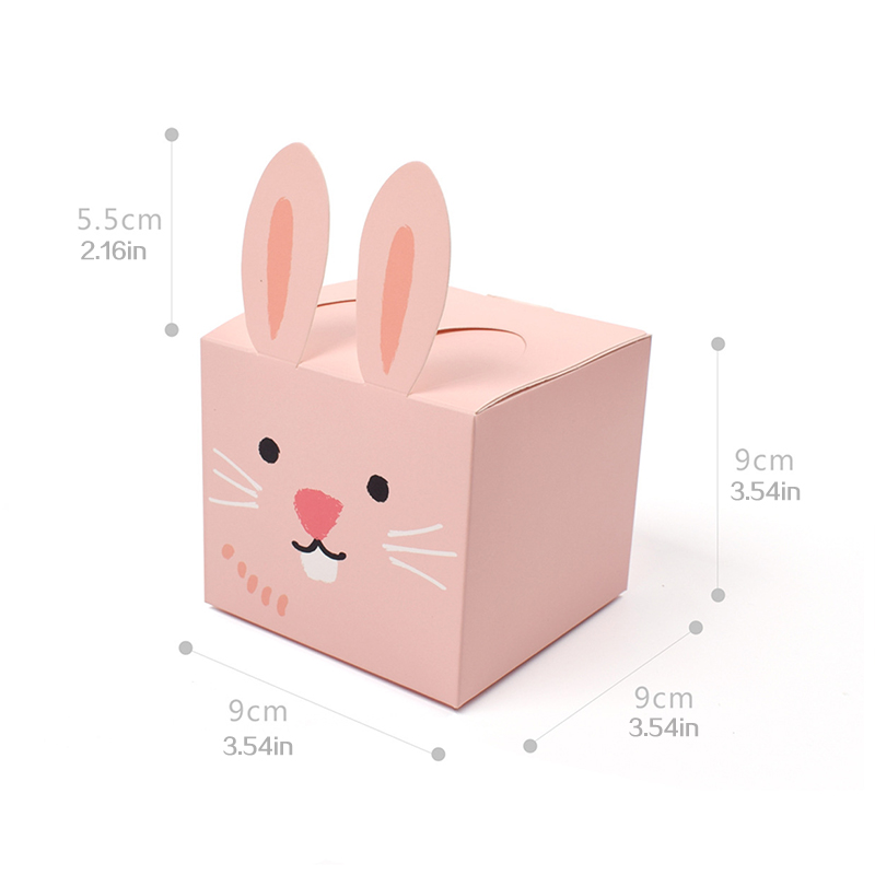 Square Cute Cute Bear Rabbit Abnormity Gift Candy Box Spot Folding Cute Paper Packaging Box 61 Children Gift Box Application Scenario