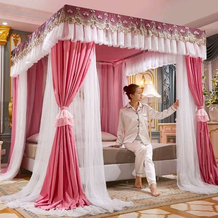 Super Luxurious Double Shade Mosquito Net Specification drawing