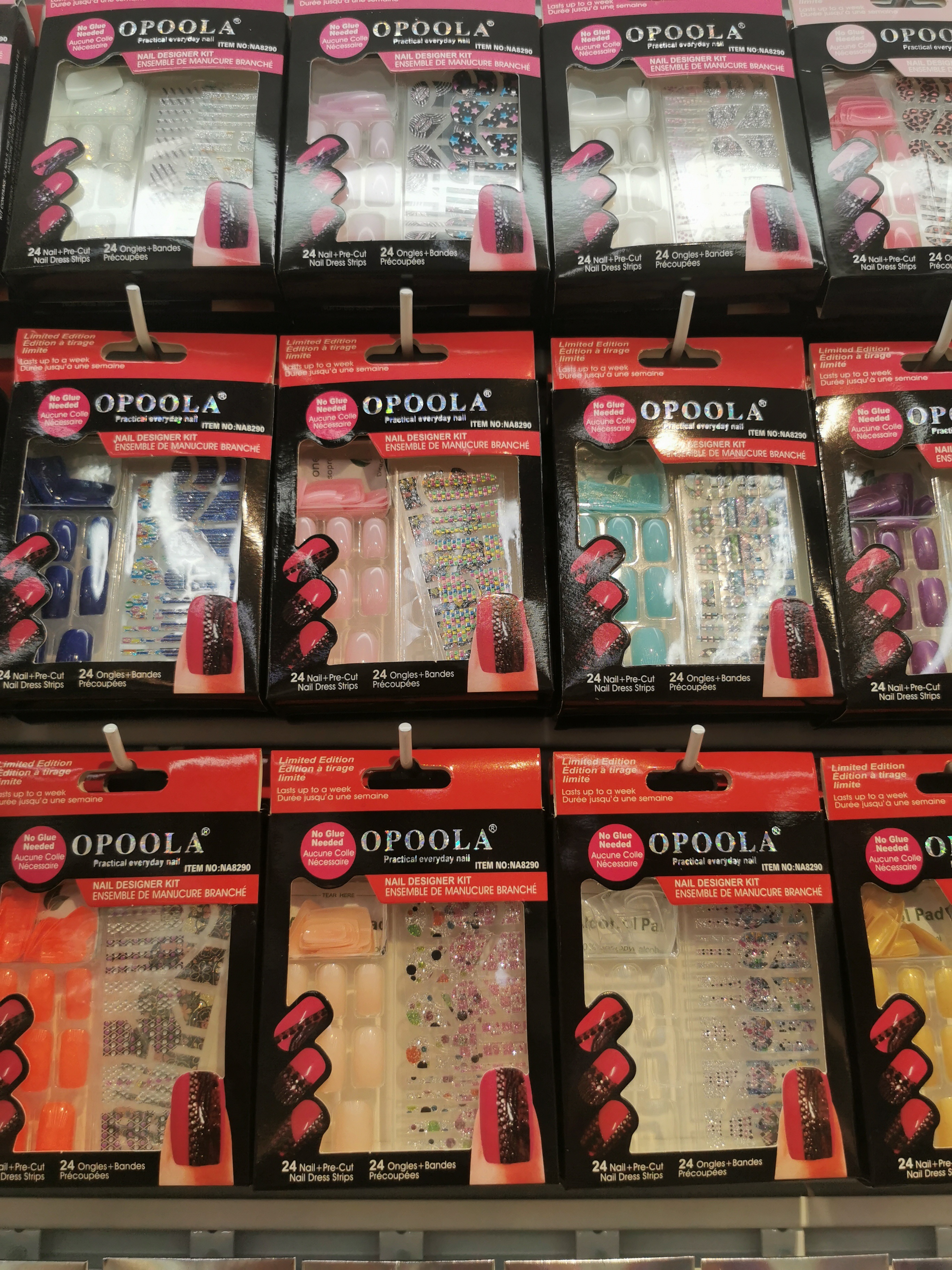Na8290 Color Short Nail 30 Pieces Removable Wear Nail Art