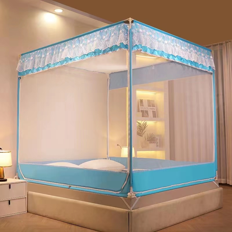 Anti-Mosquito Zipper Lacquer Rod Bed Square Tent