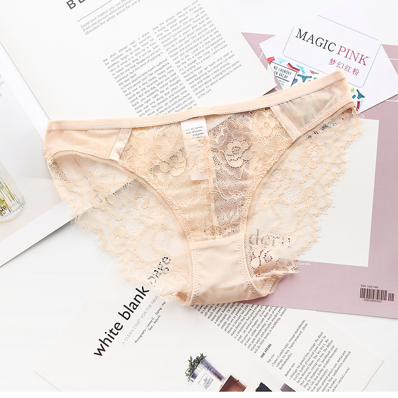 The Mystery of the Magic Box: Lace Sexy, Comfortable, Breathable, lightweight Eyelash lace triangle Underwear Specification image