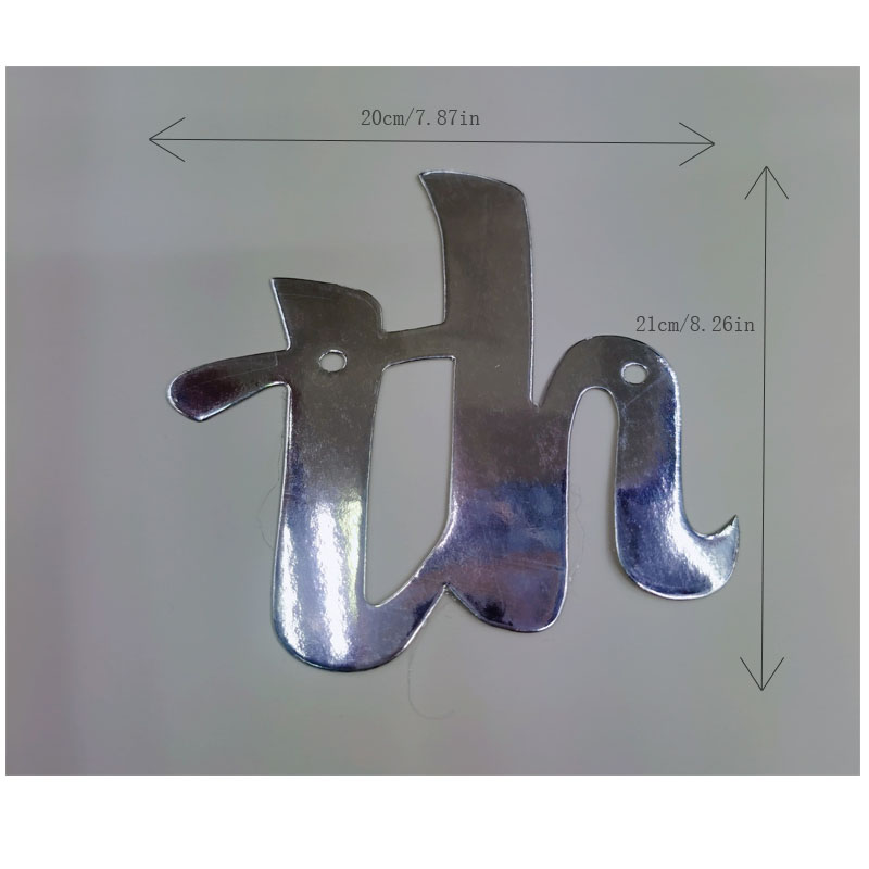 生日快乐拉花拉旗 连体happy birthday烫金字母横幅详情6