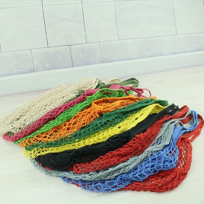 Dyed mesh cotton polyester mesh shopping bag fruit bag thumbnail