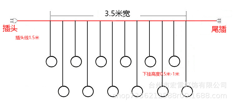 批发LED彩灯串灯许愿球少女心浪漫卧室房间布置装饰圆球气 泡球灯详情3