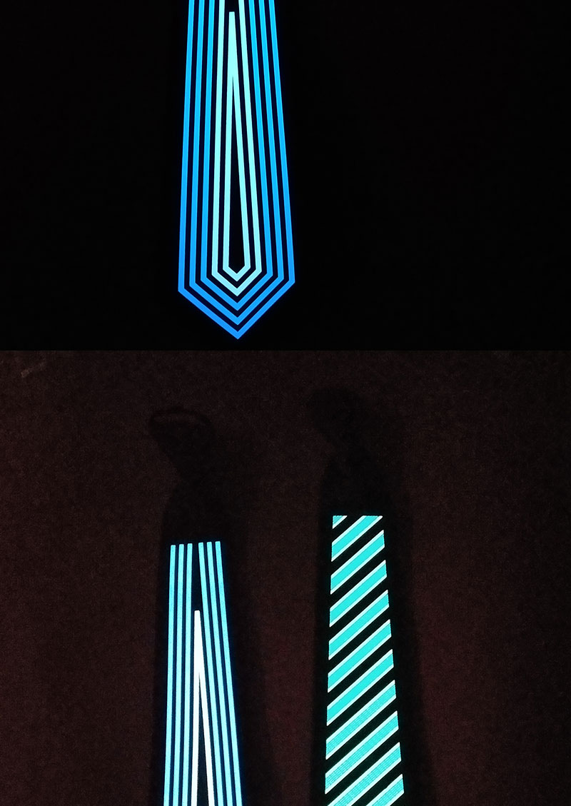 EL发光领带 LED发光多色可选 夜场酒吧个性搭配狂欢舞会服饰装饰详情10