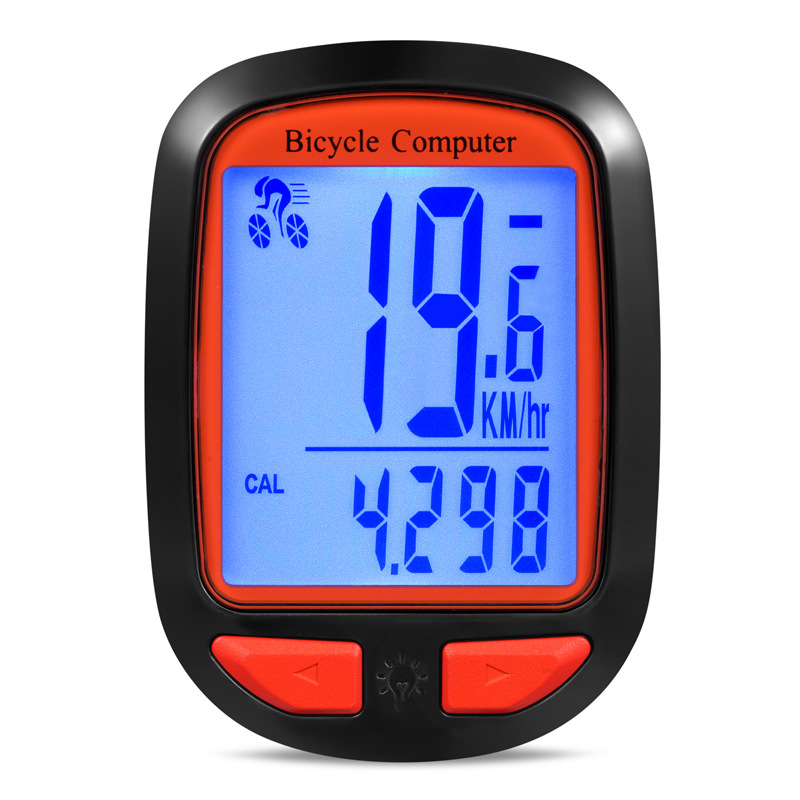 The YD100-A bicycle wireless speedometer features a large screen with both Chinese and English, wireless touch, backlight, and water resistance. It is a mountain bicycle speedometer, odometer, and speedometer details Picture