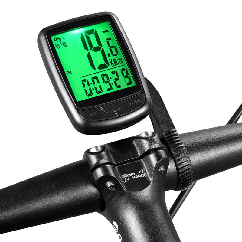 YB100-A bicycle wireless code meter English large screen wireless touch backlight waterproof mountain bike code meter mileage meter speed meter