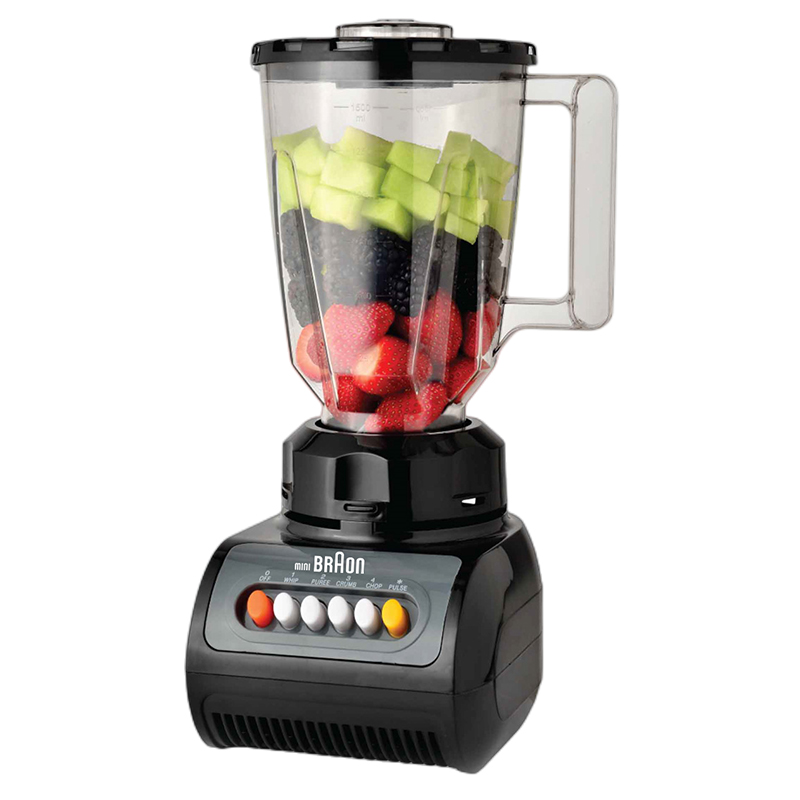 MINI BRAON blender 2in1家用多功能塑料果汁机搅拌机料理机带磨粉小杯详情4