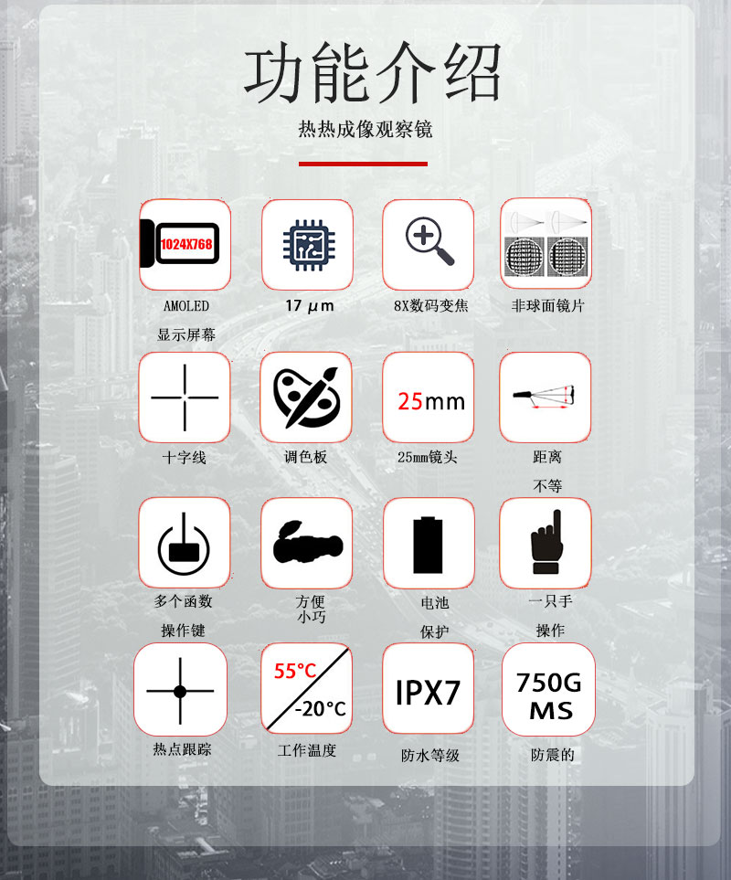 Free Tiger Thermal Imaging TH25 single-barrel high-definition imager, video tape guide rail, night vision goggles pic 4