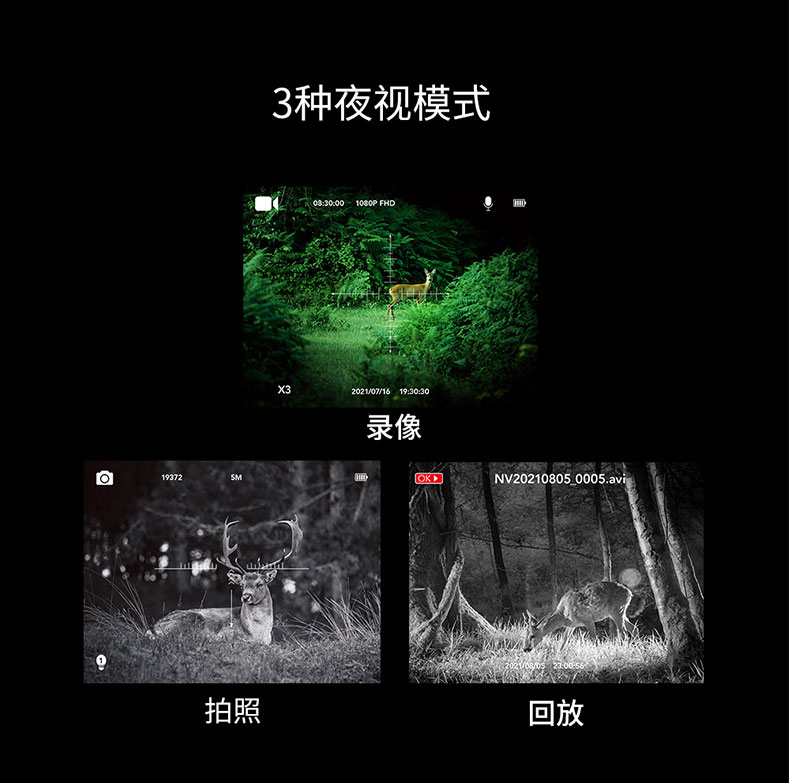 自由虎夜视仪新款单筒手持MINI HD1080P红外数码夜间望远镜 pic 12