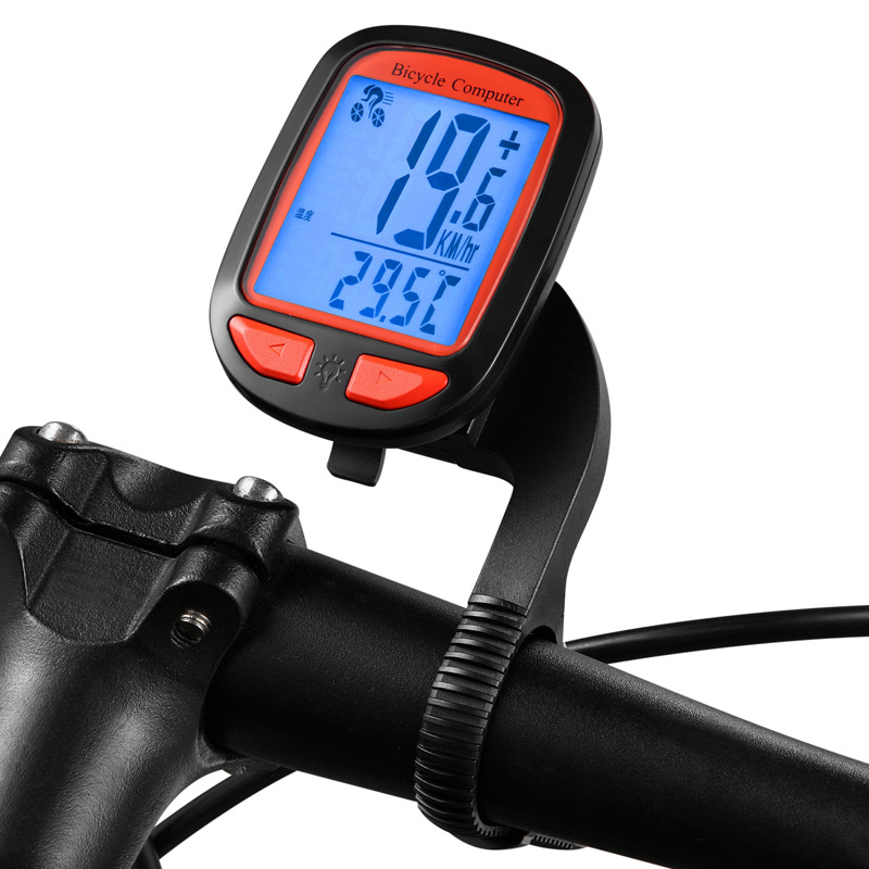 YD100-A bicycle wireless code meter in Chinese and English large screen with wireless touch backlight waterproof mountain bike code meter odometer speed meter