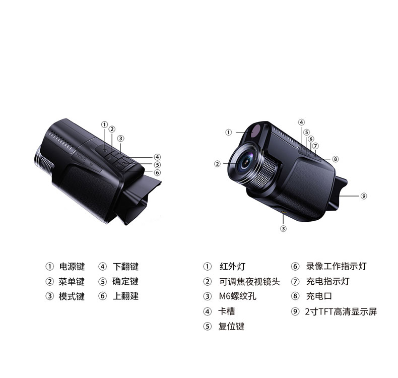自由虎夜视仪新款单筒手持MINI HD1080P红外数码夜间望远镜 pic 15