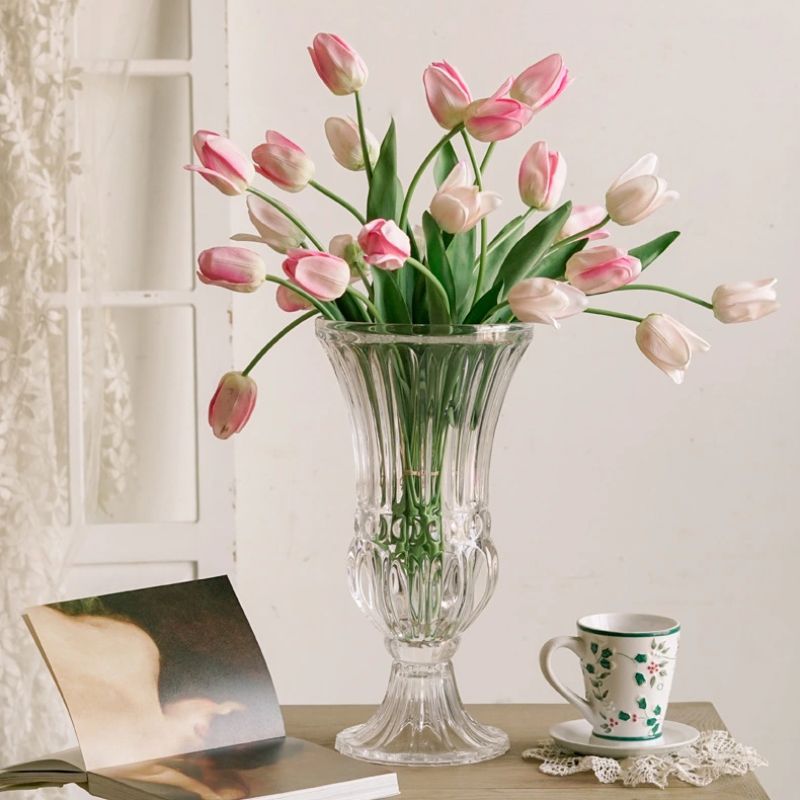 Yuxing Classic thickened transparent Glass Vase, European-style hydroponic flower home decoration, living room glass vase factory direct sales, wholesale and retail pic 5