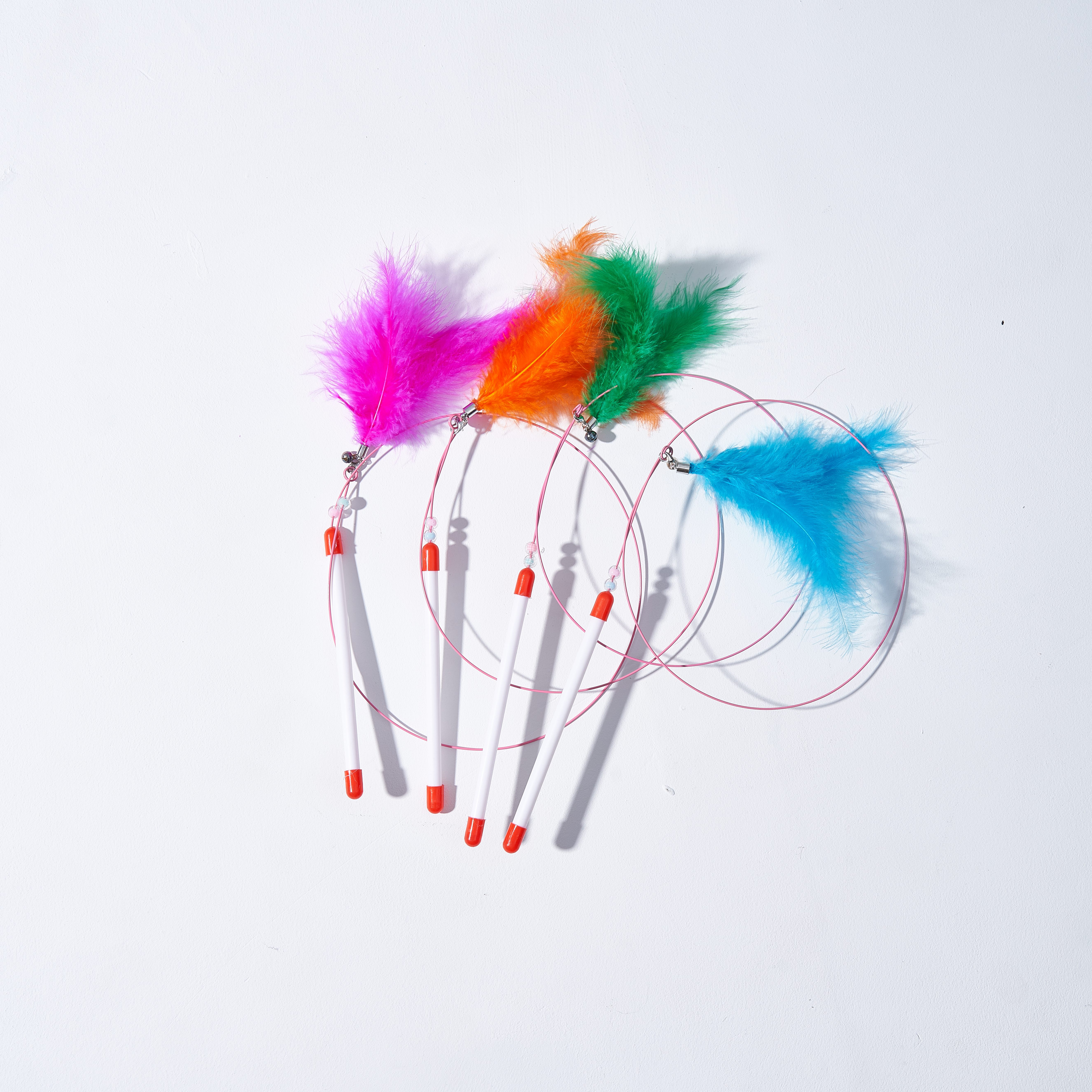 长铁丝羽毛逗猫棒详情1