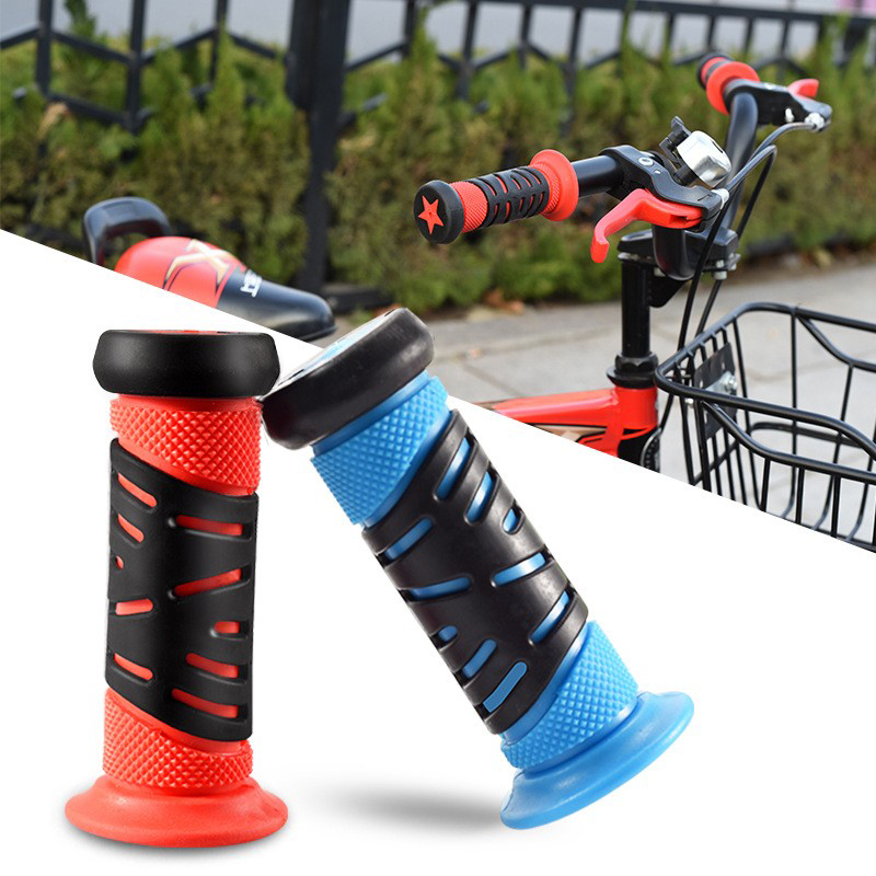 230207 manga de goma manga de bicicleta estrella de dos colores manga de bicicleta plegable manga de bicicleta agarre de bicicleta manga de paso único grip Specification image