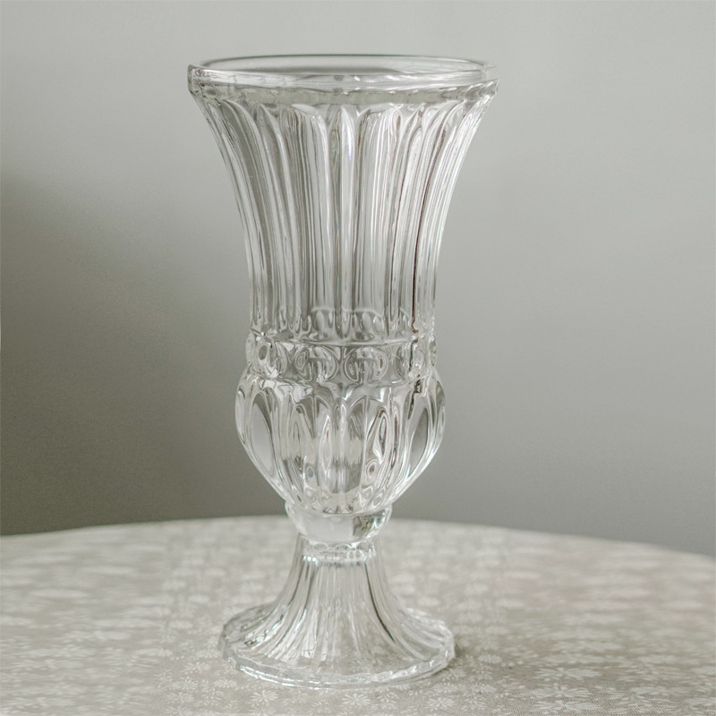 Yuxing Classic thickened transparent Glass Vase, European-style hydroponic flower home decoration, living room glass vase factory direct sales, wholesale and retail Application Scenario
