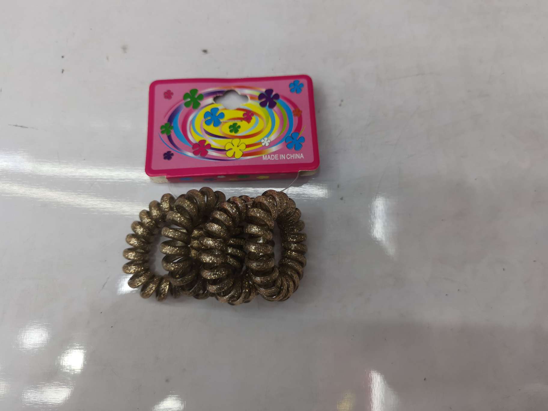 Scrunchie telephone cord small sandpaper High stretch telephone cord scrunchie simple durable high stretch hair accessories