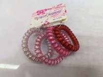 Sandpaper telephone wire big bright silver high stretch telephone wire scrunchie simple durable high stretch tie hair accessories