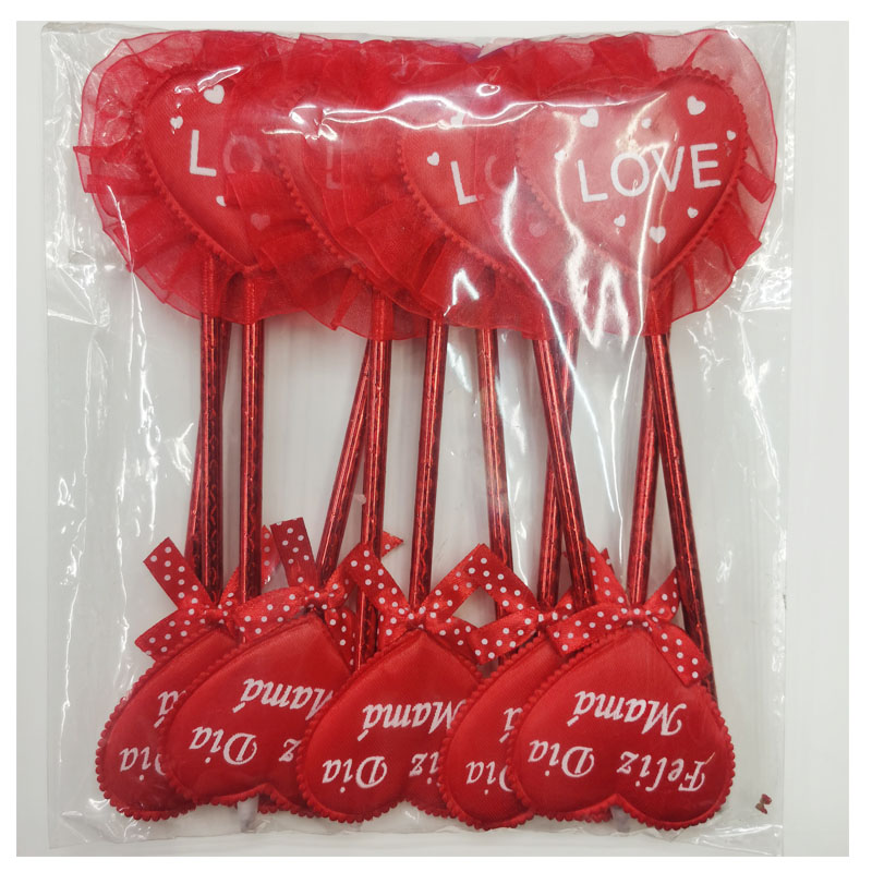 婚纱笔签到笔love笔爱心笔红色爱心笔圆珠笔毛绒笔可爱笔适合送礼