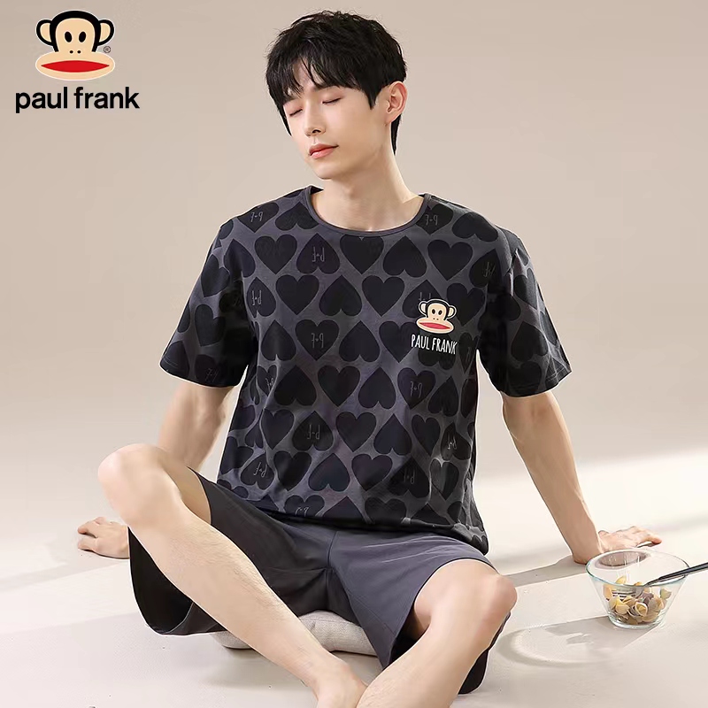 pual frank men's crew neck homewear couple's suit