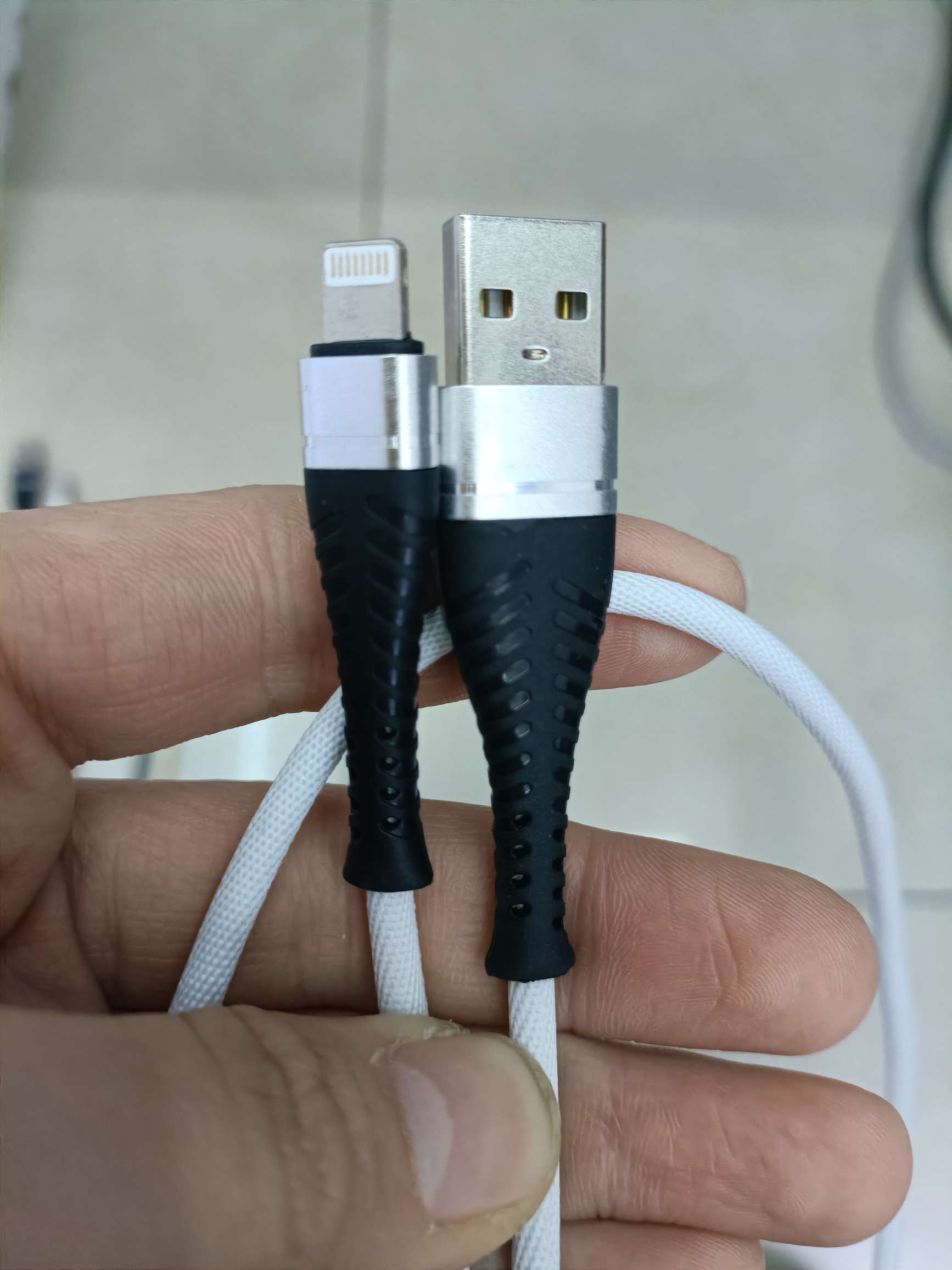 One meter fishbone highlight edge 140 copper data cable mobile phone data cable spot wholesale details Picture