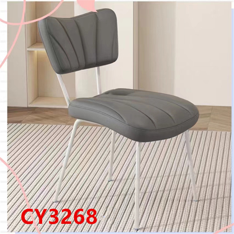 Lv Character Furniture - Nordic Dining Chair Home Back Light Luxury Dining Table Chair Advanced Sense Of Modern Simple Hotel Stool Restaurant Iron Chair full figure