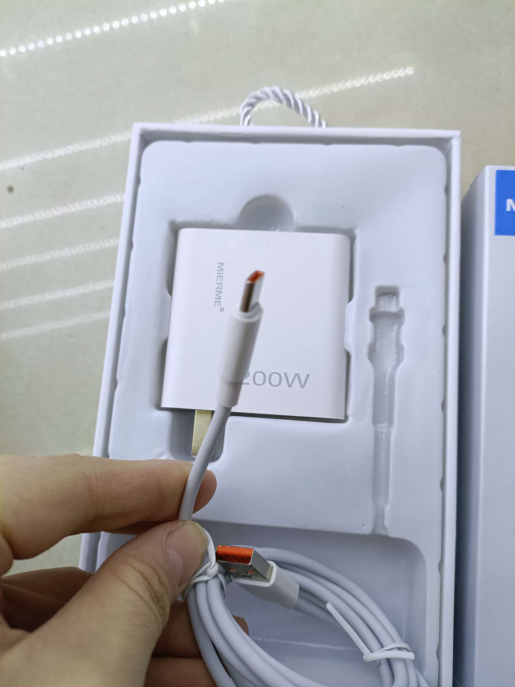 Type-C Flash Charging cable set mobile phone data cable charging head Specification drawing
