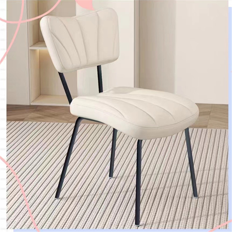 Lv Character Furniture - Nordic Dining Chair Home Back Light Luxury Dining Table Chair Advanced Sense Of Modern Simple Hotel Stool Restaurant Iron Chair details Picture