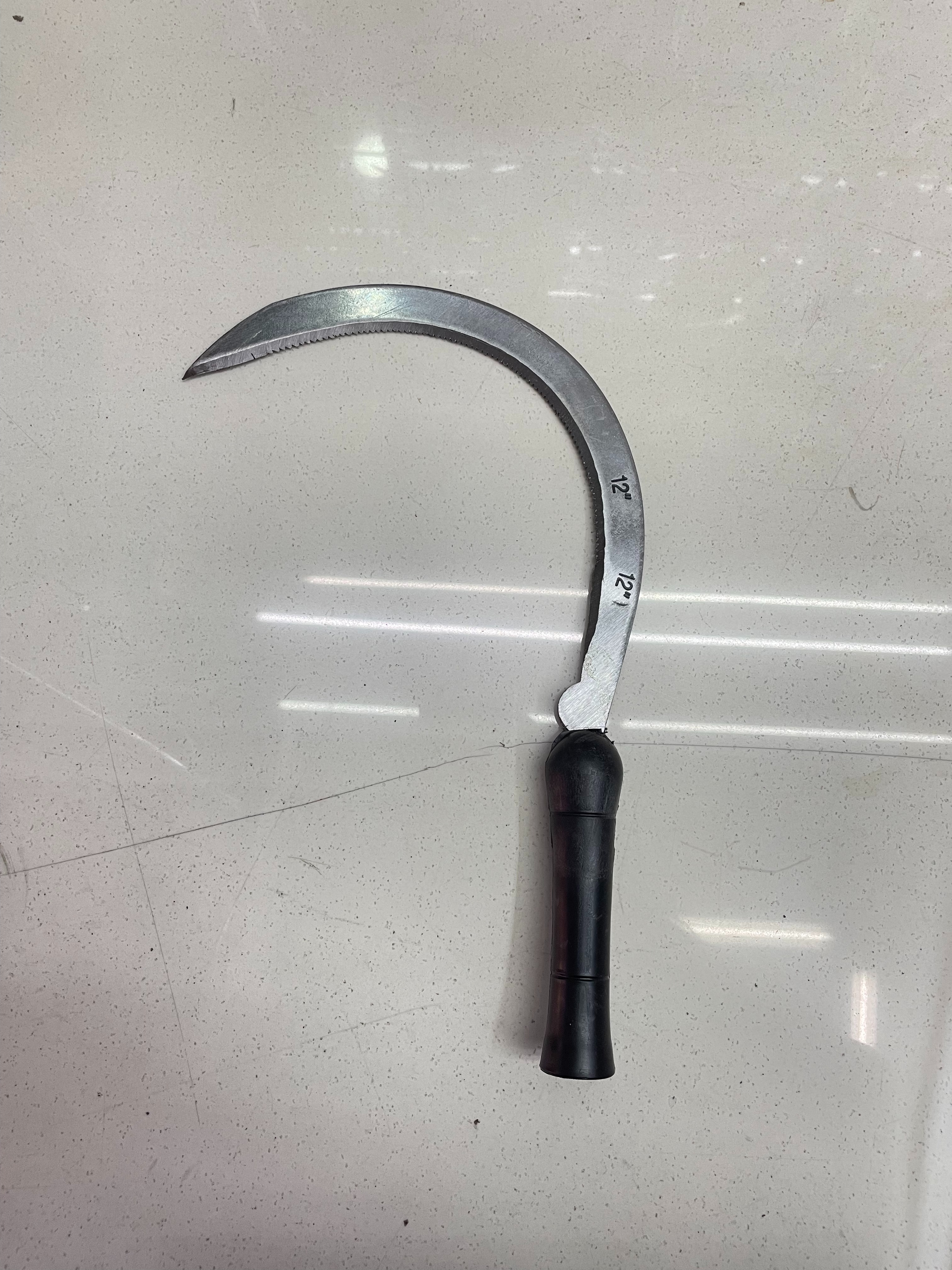 12 Inch Scythe With Plastic Handle