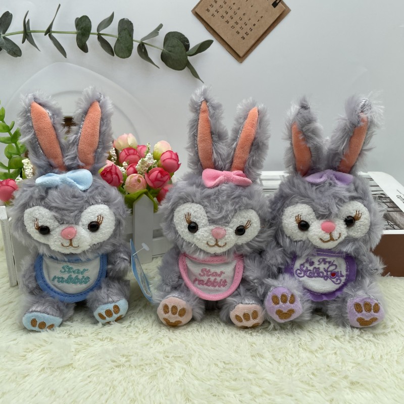 Stella plush doll Star Delu figure key chain rabbit doll girl heart car bag pendant wholesale