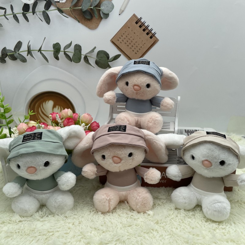 Creative scent Toby rabbit plush doll key chain bunny doll bag pendant grab machine doll wholesale