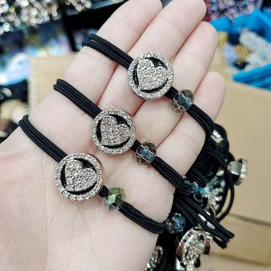 韩版女士拼接头饰 发圈发绳简约时尚发饰 头绳发圈饰品 头饰发饰女士拼接韩版款